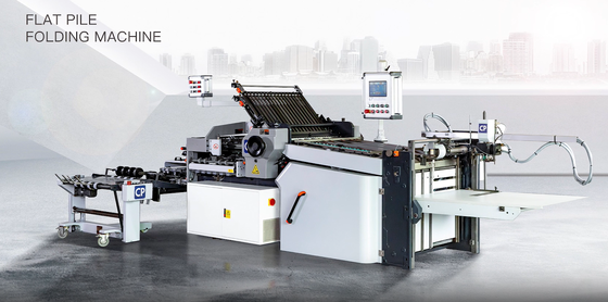 CP High Speed Flat Pile Buckle Folding Machine with Three Folding Stations
